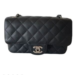 Chanel Black Quilted Leather Bag